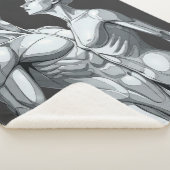Couverture Sherpa Android Union: Cyborg Couple Sherpa Blanket (3/4)