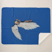 Couverture Sherpa Ange couchant (Devant (Horizontal))
