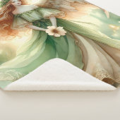 Couverture Sherpa Ange Sérénité Trèfle (3/4)