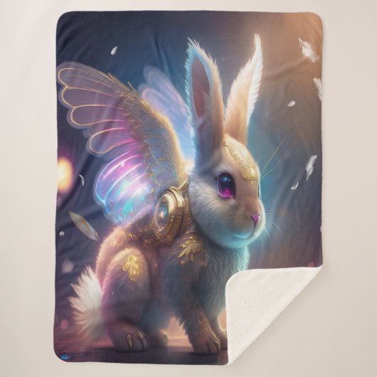 Couverture Sherpa Angel Bunny (Devant)