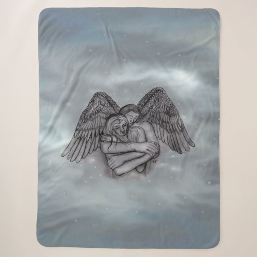 Couverture Sherpa Angel Eros en amour (Devant)