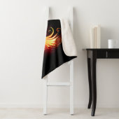 Couverture Sherpa Angel Fire Heart with Wings (En situation)