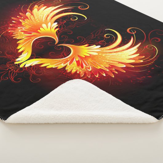 Couverture Sherpa Angel Fire Heart with Wings (3/4)