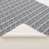 Couverture Sherpa Anges de Noël avec trompettes (3/4)