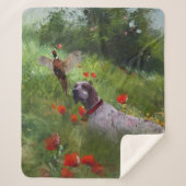 Couverture Sherpa Anglais Setter, Chasse de faisan (Devant)