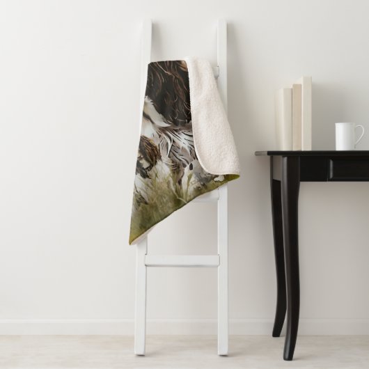 Couverture Sherpa Anglais Springer Spaniel (En situation)