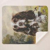 Couverture Sherpa Anglais Springer Spaniel (Devant (Horizontal))