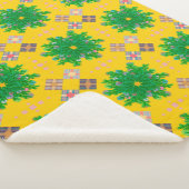 Couverture Sherpa Angles Vue oeil Canvas Geo soleil Jaune (3/4)