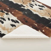 Couverture Sherpa Animal de la vache Brown de l'Ouest (3/4)