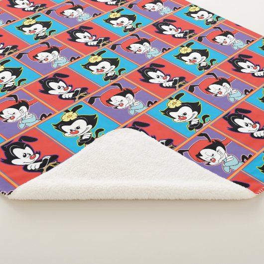 Couverture Sherpa Animaniacs | Graphique de panneau Yakko, Dot et Wa (3/4)