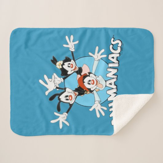 Couverture Sherpa Animaniacs | Warner Siblings Armoiries grand graph (Devant (Horizontal))