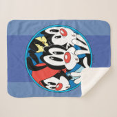 Couverture Sherpa Animaniacs | Warner Siblings Circle Graphic (Devant (Horizontal))