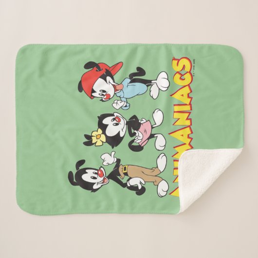 Couverture Sherpa Animaniacs | Yakko, Dot et Wakko debout (Devant (Horizontal))