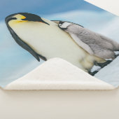 Couverture Sherpa Animaux de bébés cutest | Empereur Penguin Chick (3/4)