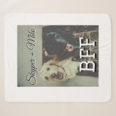 Couverture Sherpa Animaux de compagnie amis besties ajouter nom anim (Devant (Horizontal))