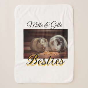 Couverture Sherpa Animaux de compagnie amis besties ajouter nom anim