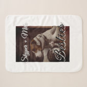Couverture Sherpa Animaux de compagnie amis besties ajouter nom anim (Devant (Horizontal))