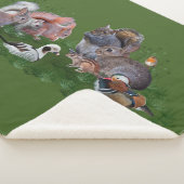 Couverture Sherpa Animaux de la Forêt (3/4)