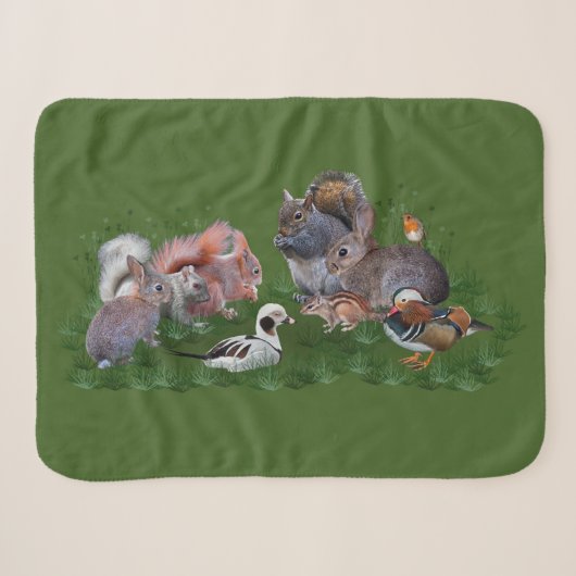 Couverture Sherpa Animaux de la Forêt (Devant (Horizontal))