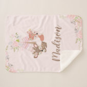 Couverture Sherpa Animaux des forêts (Devant (Horizontal))