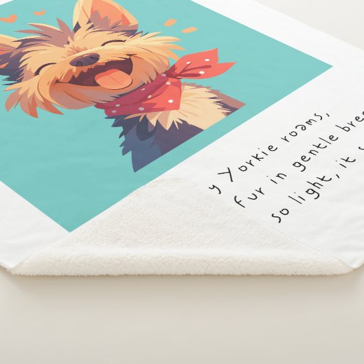 Couverture Sherpa Animaux familiers Fleece Blanches & Jets (3/4)