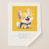 Couverture Sherpa Animaux familiers Fleece Blanches & Jets (Devant)