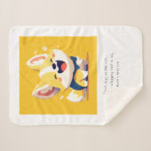 Couverture Sherpa Animaux familiers Fleece Blanches & Jets (Devant (Horizontal))