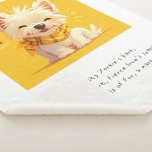 Couverture Sherpa Animaux familiers Fleece Blanches & Jets (3/4)