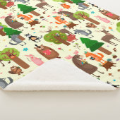 Couverture Sherpa Animaux forestiers adorables (3/4)
