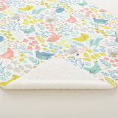 Couverture Sherpa Animaux Pastel du printemps (3/4)