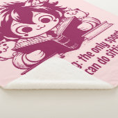 Couverture Sherpa Anime Catboy lit un livre et une citation drôle (3/4)