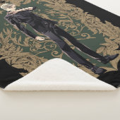 Couverture Sherpa Anime Draco Malfoy Cadre Ornate (3/4)