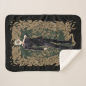 Couverture Sherpa Anime Draco Malfoy Cadre Ornate (Devant (Horizontal))