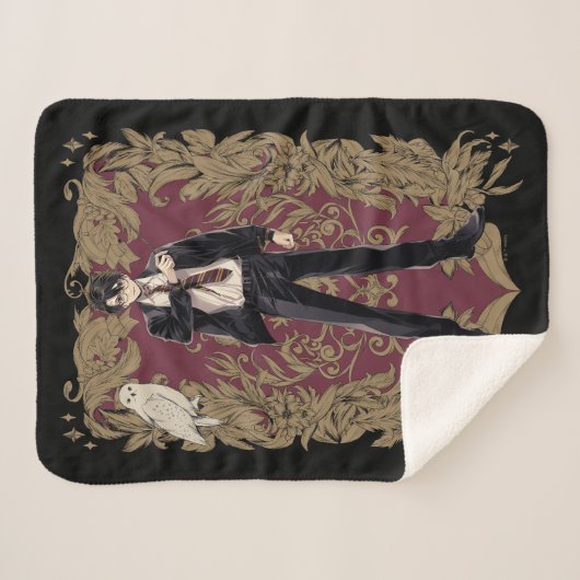 Couverture Sherpa Anime HARRY POTTER™ Cadre Orné (Devant (Horizontal))