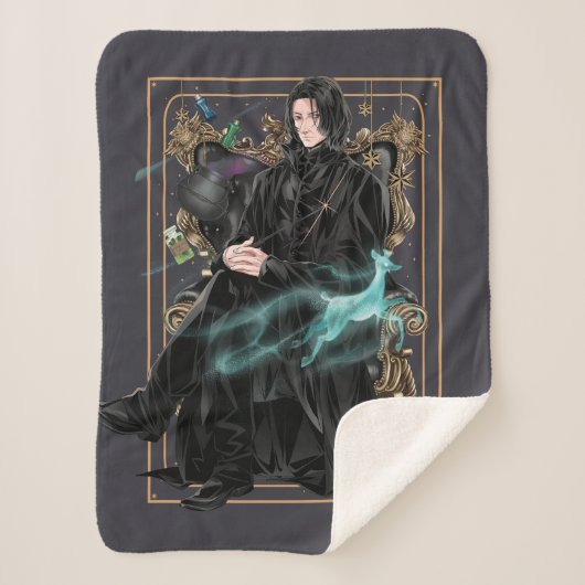 Couverture Sherpa Anime Professeur Severus Snape Assis (Devant)