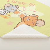 Couverture Sherpa Anime Tuffy et Jerry Cheese au fromage (3/4)