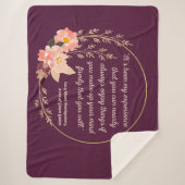 Couverture Sherpa Anne Of Green Gables Citation I - Style mignon (Devant)