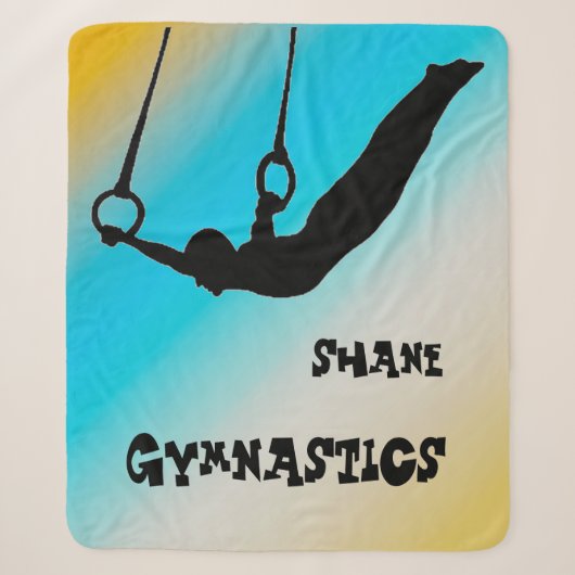 Couverture Sherpa Anneaux de Gymnastique Masculine Dégradé (Devant)