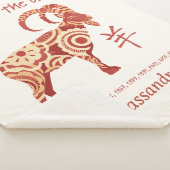 Couverture Sherpa Année Zodiaque Chinoise Du Signe Animal De Chèvre (3/4)