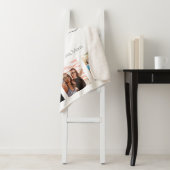 Couverture Sherpa Anniversaire amis photo collage blanc noir (En situation)