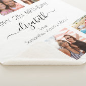 Couverture Sherpa Anniversaire amis photo collage blanc noir (3/4)