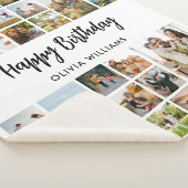 Couverture Sherpa Anniversaire Personnalisé 24 Photo Collage (3/4)