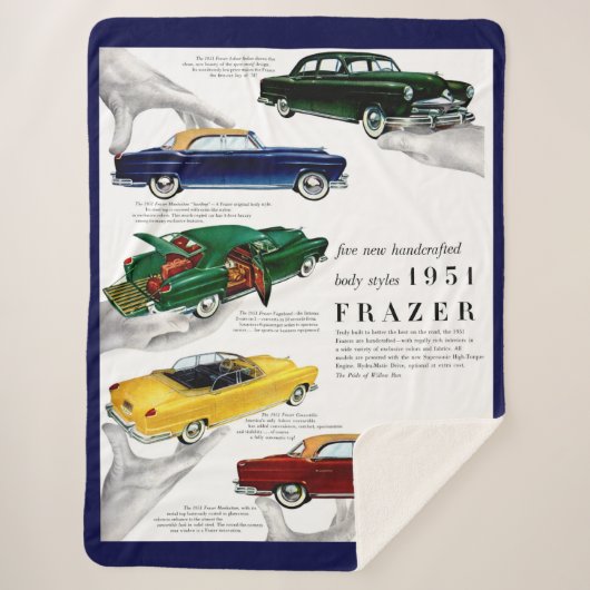 Couverture Sherpa Annonce automobile Frazer 1951 (Devant)