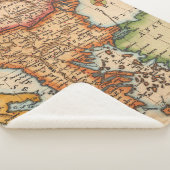 Couverture Sherpa Antique vieille carte inspirée (2) (3/4)