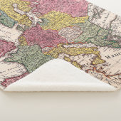 Couverture Sherpa Antique vieille carte inspirée (9) (3/4)