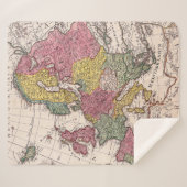 Couverture Sherpa Antique vieille carte inspirée (9) (Devant (Horizontal))