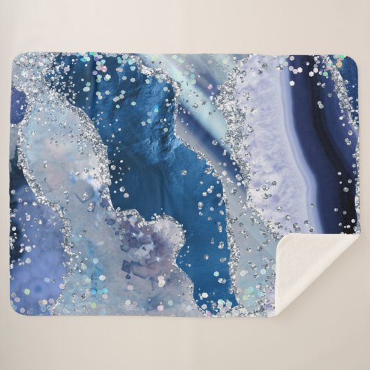 Couverture Sherpa *~* AP8 Agate bleu Holo PARTIES SCINTILLANT Océan  (Devant (Horizontal))