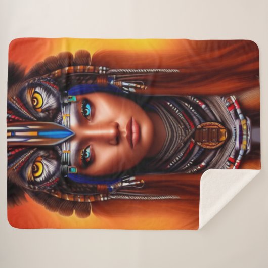 Couverture Sherpa Apache amérindienne (Devant (Horizontal))