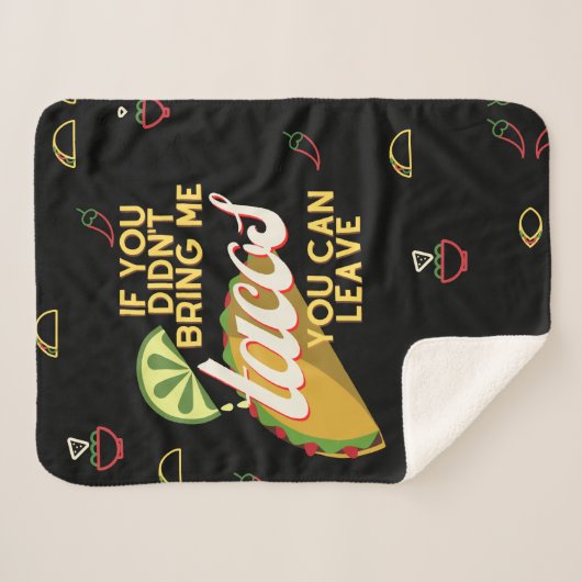 Couverture Sherpa Apporte-moi des tacos (Devant (Horizontal))