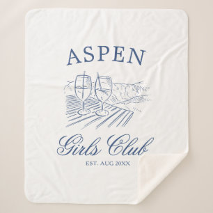 Couverture Sherpa Après Ski avec la mariée à être Bach Week-end